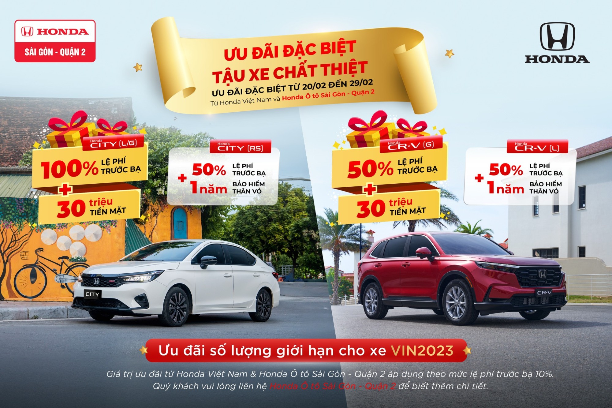 Khai xuân đắc lộc cùng Honda