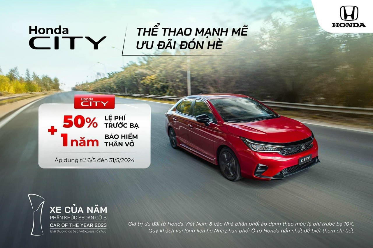 KHUYẾN MÃI KHỦNG - Honda City Giữ Vững Ngôi Vị Đầu Bảng Dòng Xe Sedan Cỡ B